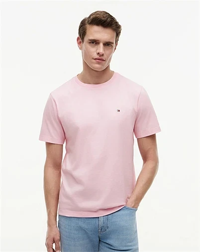 Tommy Hilfiger - Flag Emdroidery Crew Neck T-Shirt - Sky Blue 